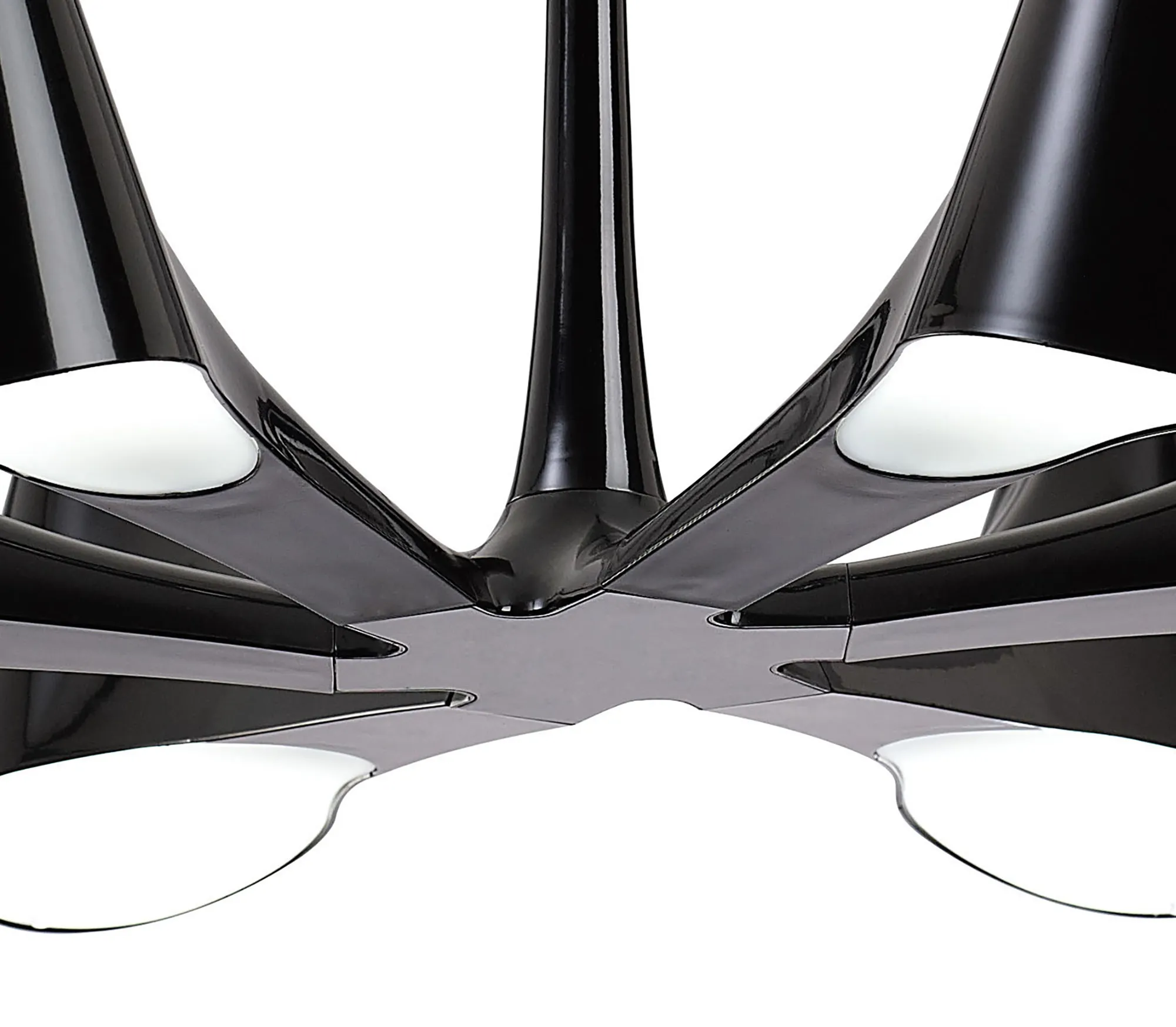 Ora Telescopic/Semi Flush 6 Light Gloss Black M1590  Mantra Ora Gloss Black